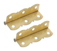Didiseaon 2pcs Copper Piano Hinges Disc Shaped Tiny Hinges for Music Stands Cabinet Bookshelves Furniture Accessories No Screws Included Easy Installation