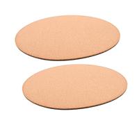 Didiseaon 2pcs Cork Plant Mats Round Absorbent Cork Mats for Plant Saucer and Tray for Indoor Decor and Gardening Use