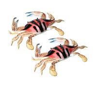 Didiseaon 2pcs Crab Model for Simulation Animal Ornaments Space-saving Creative Design for Fish Tanks and Aquarium Decor