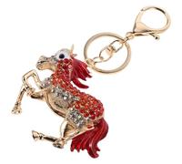 Didiseaon 2pcs Cute Cartoon Horse Keychain Rhinestones, Colorful Animal Pendant Bag and Backpack Charm, Fun Key Ring Gift for 2026 Chinese Year of The Horse