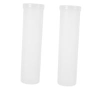 Didiseaon 2pcs Cylinder Biscuits Box, Airtight Pp round Cookie Holder Containers for Cookies and Chips, Freshness Preservation Kitchen Pantry Organizer for Home