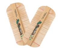 Didiseaon 2pcs Dense Dandruff Hair Comb Multipurpose Double-sided Lice and Scalp Comb for Gentle Hair Care Safe Anti-static Design for Adults and Boy Girl