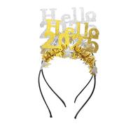 Didiseaon 2pcs Digital Draw Hairband for Women Year Party Supplies Happy Year Party Decorations Birthday Headbands Hair Bands