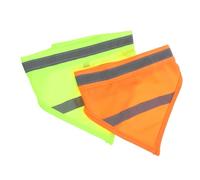 Didiseaon 2pcs Dog Bandana Reflective Safety Scarf for Night Walking High Visibility Pet Scarf Accessory for Stylish Pets