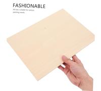 Didiseaon 2pcs Double-Sided Basswood Sheets Unfinished Wood Boards for DIY Crafts Engraving Painting and Printmaking Wooden Art Panels for Creative Projects