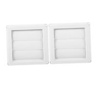 Didiseaon 2pcs Dryer Vent Cover Outdoor Wall Vent Hood for House Cap Louvered Design for Exterior Use