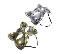 Didiseaon 2pcs Durable Half Face Costume Masks for Cosplay Mardi Gras and Theatrical Performances Unique Design Lightweight Portable Detailed Craftsmanship