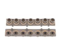 Didiseaon 2pcs Electronic Organ Contact Pad Silicone Conductive Mat for Digital Piano Key Repair 7-key Replacement Strip Keyboard Fittings for Music Instruments