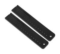 Didiseaon 2pcs Endodontic Measuring Ruler Dental Measuring Ruler Plastic 9.00x1.50x0.30cm Black for Root Canal Supplies, Clinic Use