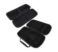Didiseaon 2pcs EVA Microphone Carry Pouch with Zipper Closure Dual Storage Case for Two Wireless Mics Shockproof Travel Protection for Teaching and Stage Use