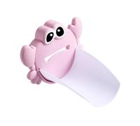 Didiseaon 2pcs Faucet Extender Cartoon Crab Design Sink Tap Guards Safe Rounded Edges Material for Kitchen Bathroom Hand Washing in Blue and Pink