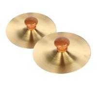 Didiseaon 2Pcs Finger Cymbals Musical Instrument for Dance and Stage Performance Small Hand Cymbals for Early Education and Music Play