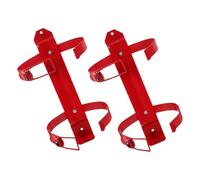 Didiseaon 2pcs Fire Extinguisher Bracket Wall Mount Fire Extinguisher Holder with Stable Support Compact Design for Kitchen Hallway Garage Safety