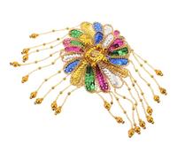 Didiseaon 2pcs Floral Shoulder Pads Decorative Shoulder Embellishments for Women Lightweight Versatile Polyester Plastic Glamorous Flower Design for Themed Events Cosplay