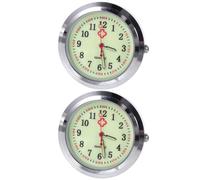 Didiseaon 2pcs Fob Watches for Nurses with Handmade Glass Dial Concise and Generous Design Pocket Watch Accessories for Manual DIY