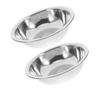 Didiseaon 2pcs Foot Soak Tub Stainless Steel Basin Modern Design Versatile for Bathroom Laundry