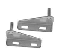 Didiseaon 2pcs Freezer Door Hinges Silver Stainless Steel Refrigerator Repair Parts Smooth Operation Easy Installation Replacement for Chest Coolers