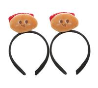 Didiseaon 2pcs Fun Hot Dog Headband for Women Cartoon Cosplay Accessories Eye Catching Halloween Party Headbands Unique and Charming Design for Festivals and Events