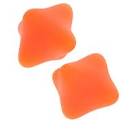 Didiseaon 2pcs Grip Strengthener Finger Exercising Ball Hexagonal Silicone Orange Hand Massage Ball for Seniors and Office Workers at Home the Go