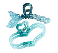 Didiseaon 2pcs Hair Jaw Clips Hair Claws Plastic Simple Stylish Unique Design Easy to Open Fix for Women Daily Use