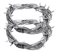 Didiseaon 2Pcs Halloween Fake Barbed Wires Decorations for Creepy Props for Gates Doorways and Party Scenes and Easy to Hang for Creating Spooky