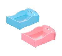 Didiseaon 2pcs Hamster Summer Cooling Mat Pet Nest for Small Animals Comfortable Sleeping Pad for Relaxing Napping Creative Design for Hamsters Gerbils Dwarf Rabbits Random Color