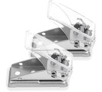Didiseaon 2pcs Hand-held Single Hole Paper Puncher Plastic Craft Hole Punch Tool Easy to Operate for Art Works and DIY Crafts
