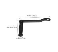 Didiseaon 2pcs Heavy Duty Manual Winch Handle Replacement Galvanized Iron Crank with Ergonomic Grip for Car Trailers Outdoor Adventures Emergency Rescue