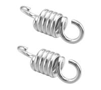 Didiseaon 2PCS Heavy Duty Porch Swing Springs Stainless Steel Hanging Chair Springs with Dual Swivel Hooks for Hammock Chairs and Hanging Accessories Load Capacity