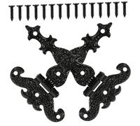 Didiseaon 2pcs Heavy Duty Vintage Style Gate Hinges Iron Barn Door Hinges with Screw for Wooden Gates Fences Shed Doors Quiet and Flexible Outdoor Hardware