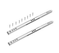 Didiseaon 2pcs Heavy Duty Wide Miniature Drawer Slide Extended Rail for Cabinet Cupboard Wardrobe Cold-Rolled Steel Furniture Parts
