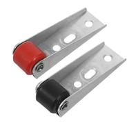 Didiseaon 2pcs Heavy-Duty Wooden Gate Support Wheels Silent Sliding Door Pulley with Vertical Antisagging Design for Fence Barn Doors Load-Bearing Rollers