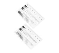 Didiseaon 2pcs High Precision Transparent Crack and Flaw Measuring Ruler Portable Plastic Gauge Tool for Accurate Line and Scratch Detection Compact Estimation Chart for Field Inspections