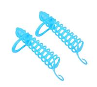 Didiseaon 2pcs Hollow Millet Holder Bird Cage Feeder for Cockatiels and Parakeets Transparent Parrot Food Basket with Perch Stand Interactive Foraging and Easy Food Level Monitoring