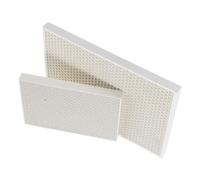 Didiseaon 2pcs Honeycomb Soldering Boards Quartz Fireproof Brick Set for Jewelry Making High Temperature Resistant Heat Insulation Soldering Panel Kit for Jewellers