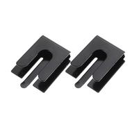 Didiseaon 2pcs Iron Microphone Hang up Clip High Performance Holder for Ham Radio Easy to Install Black Mount for Mobile Radio Accessories