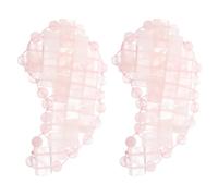Didiseaon 2pcs Jade Eye Mask Cold Compress for Travel and Relaxing, Promotes Sleep and Does Not Hurt Skin, Pink Cooling Eye Patch Suitable for Plane Use and Facial Care