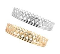 Didiseaon 2pcs King Crown Tiara for Prince Costume Full Crown for Men Decoration for Birthday Halloween Cosplay