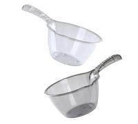 Didiseaon 2Pcs Kitchen Water Scoop with Ergonomic Handle Plastic Multipurpose Water Spoon for Cooking and Flower Watering at Home Restaurants Garden Use