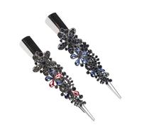 Didiseaon 2pcs Korean Style Rhinestone Hairpin Flower Hair Accessories Hair Clips for Women Elegant Flower Decoration Crystal Wedding Women Sparkly
