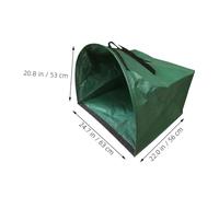 Didiseaon 2pcs Large Garden Garbage Bags with Reinforced Handles Collapsible Semicircular Leaf Bags for Debris and Grass Clippings Trash Can for Outdoor Cleanup and Camping Waste Management