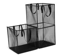 Didiseaon 2pcs Large Mesh Laundry Hampers with Handles Double Single Polyester Clothes Storage Baskets for Bedroom Bathroom Travel Breathable Easy Clean Dirty Clothes Organizers