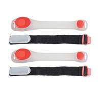 Didiseaon 2pcs LED Light Up Sports Wristbands Safety Armbands for Running Jogging Outdoor Activities Durable Odorless Luminous Arm Bands for Low Light Conditions