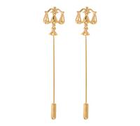 Didiseaon 2pcs Libra Balance Brooch Pins, Metal Justice Scale Lapel Accessories for Men’s Suits and Women’s Dress, Golden Lawyer Symbol Brooches for Formal Occasions and Celebrations