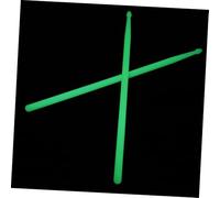 Didiseaon 2pcs Luminous Nylon Drumsticks Fluorescent Green Light Up Drum Sticks for Marching Bands Acoustic Kits Lightweight Instrument Sticks for Amateur and Professional Drummers