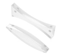 Didiseaon 2pcs Magnetic Optical Lens Experiment Convex and Concave Transparent Lenses with Strong Magnetic Fixation for Physics Teaching Refraction Reflection Prism Science Learning