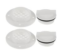 Didiseaon 2pcs Marine Yacht Drain Plug Boat Water Outlet Valve White Marine Floor Drain Scupper Valve for Universal Boat Deck Drainage Accessories