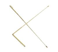 Didiseaon 2pcs Metal Dowsing Rods Set Alloy Stainless Steel Divining Rods for Water Detection Outdoor Exploration Mineral Search Finish