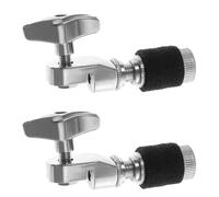 Didiseaon 2pcs Metal Drum Cymbal Stand Clip Cymbal Clips Hi-hat Clutch Secure Rock Clutch Hardware for Jazz Rock Drum Kit Music Accessories