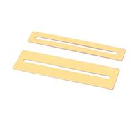 Didiseaon 2pcs Metal Fingerboard Guards for Guitar and Mandolin, Golden Luthier Tool for Fret Removal and Protecting Fingerboard in DIY and Fret Works